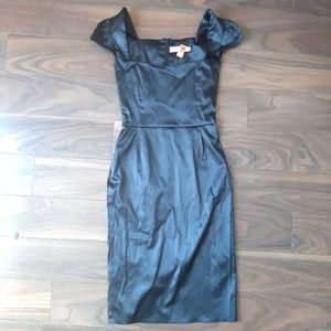 Queen Anne sleeves dress - bodycon evening